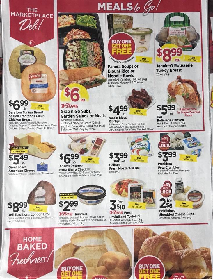 Tops Markets Ad Scan Week 2 4 18 Page 3a