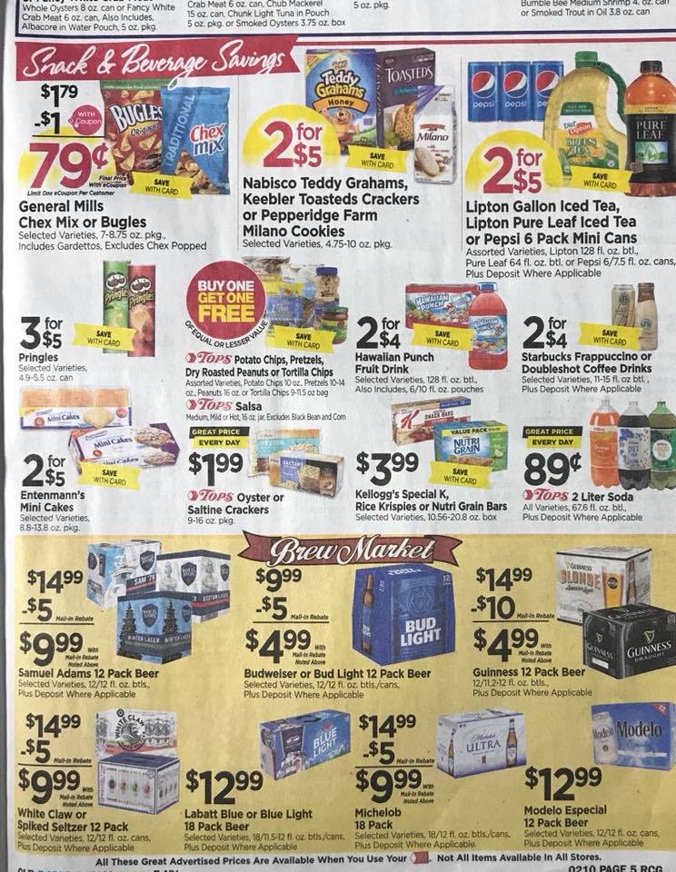 Tops Markets Ad Scan Week 2 4 18 Page 5b