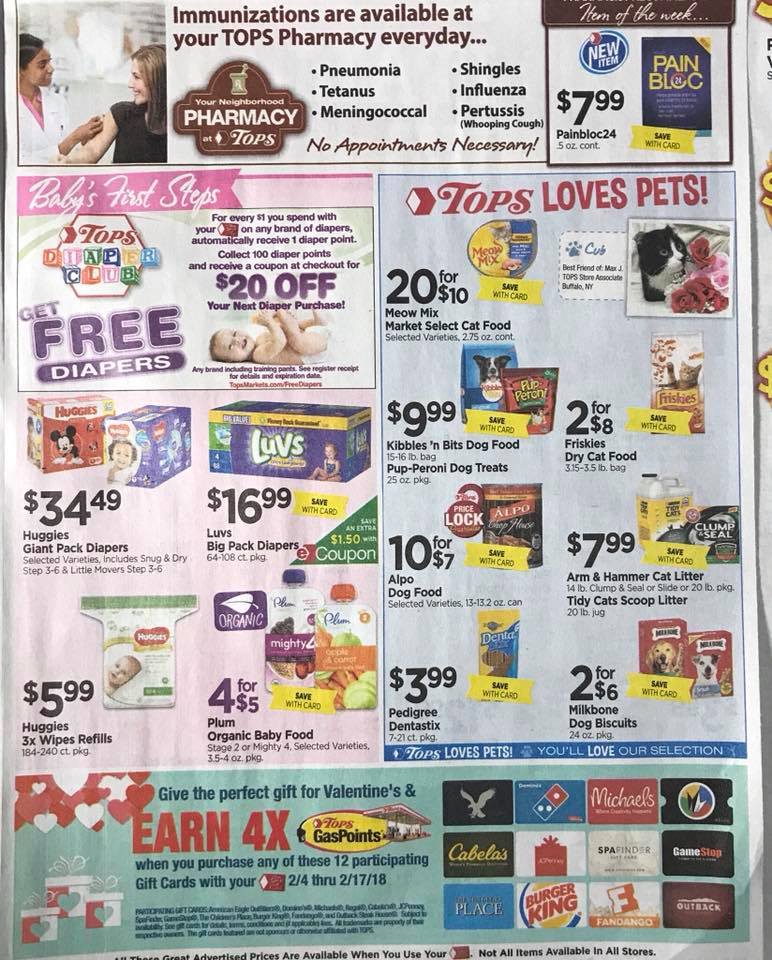 Tops Markets Ad Scan Week 2 4 18 Page 7b