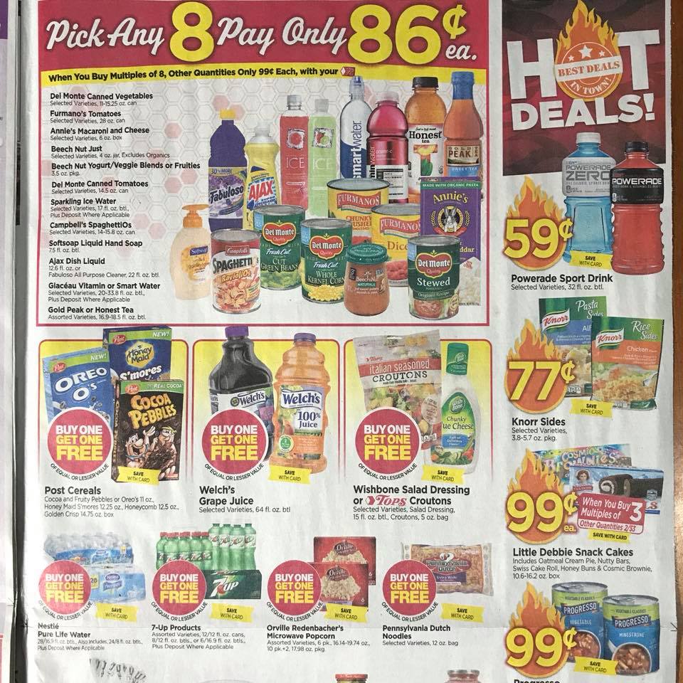 Tops Markets Ad Scan Week 2 4 18 Page 9a