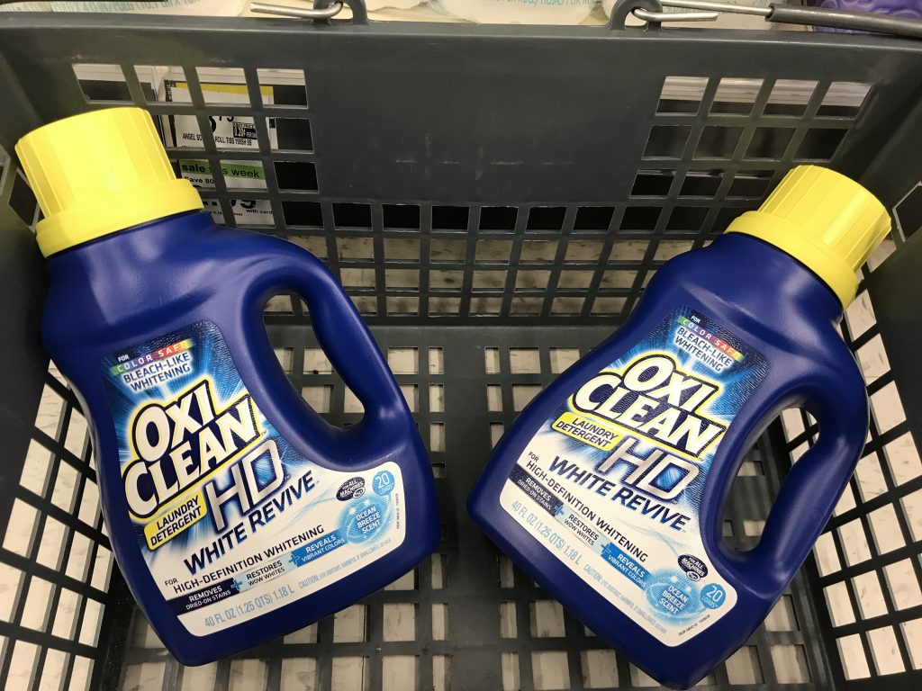  Oxiclean detergent for $0.99 at Walgreens 