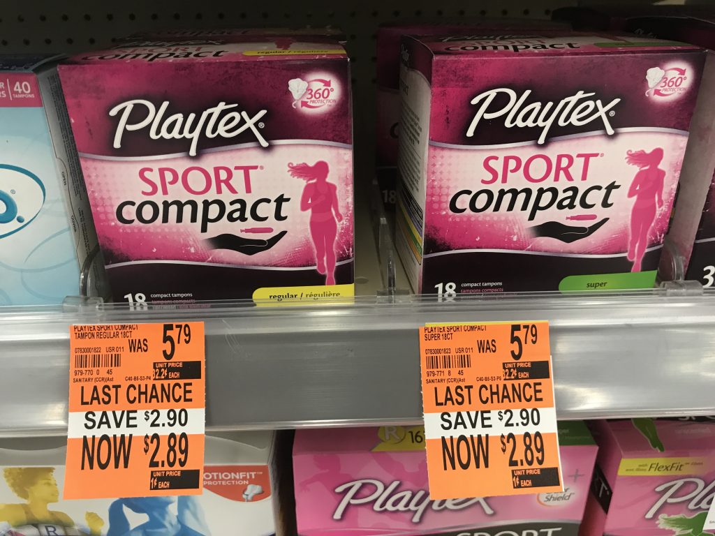 Playtex Clearanced At Walgreens