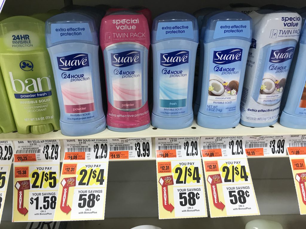 Suave Deodorant At Tops Markets