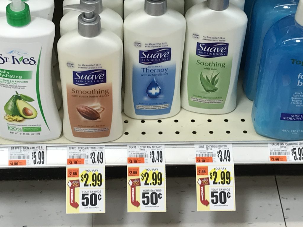 Suave Lotions Sale At Tops Markets