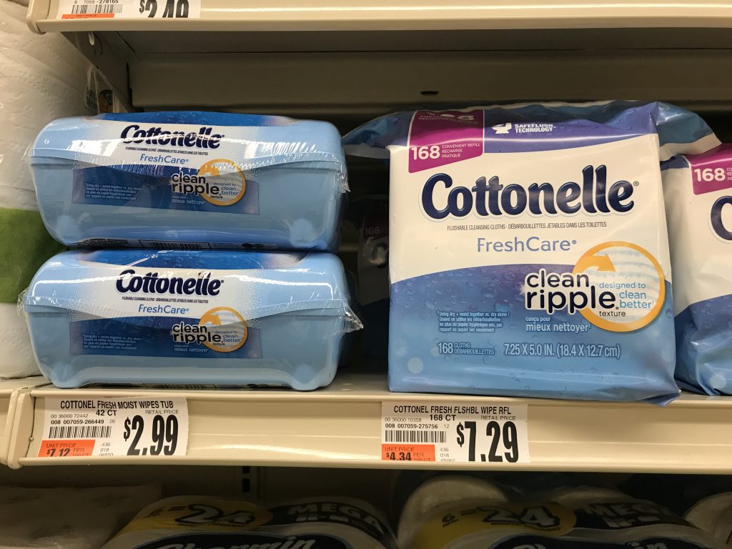 Cottonelle Wipes At Tops