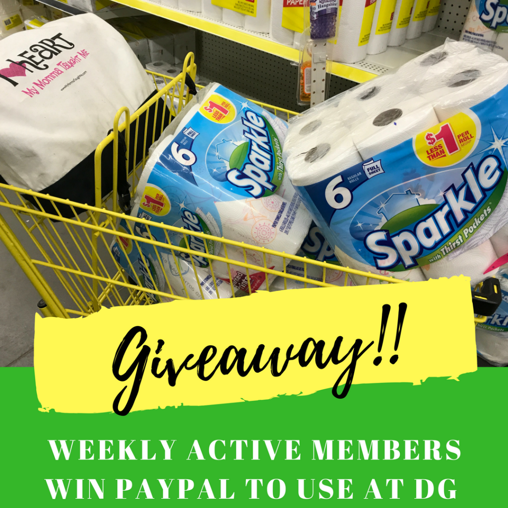 Active Member Giveaway for Dollar General Shoppers 
