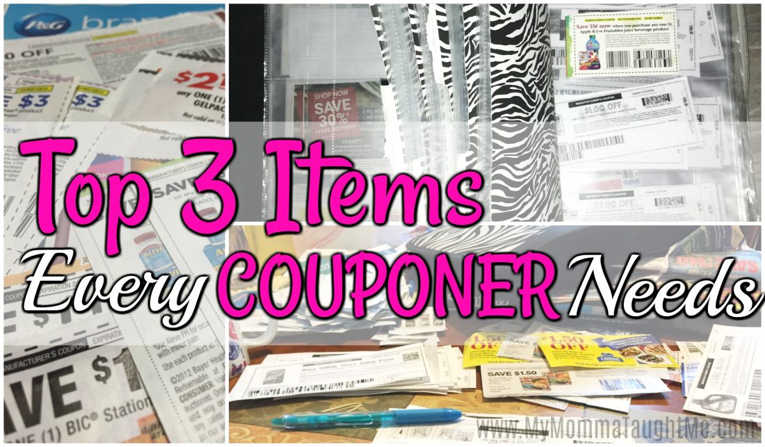 Top 3 Items Every Couponer Needs