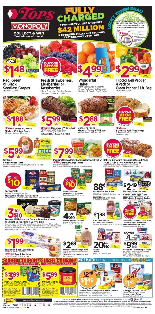 Tops Markets Ad Preview Week 3 11 18 Page 1