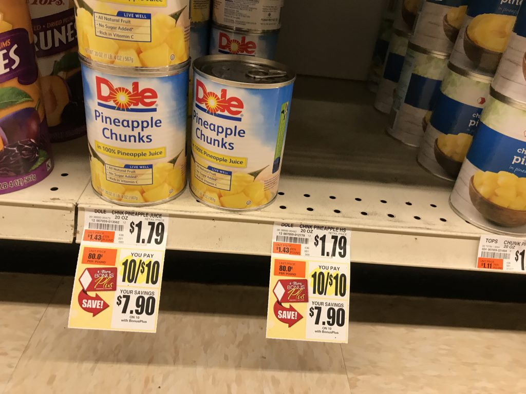 Dole Canned Fruit At Tops