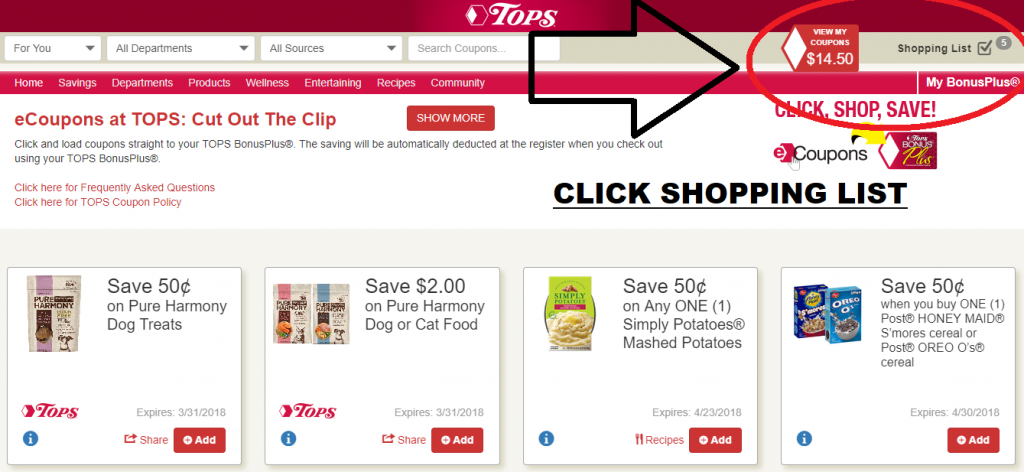 How To Find Digital Coupons For Tops Markets