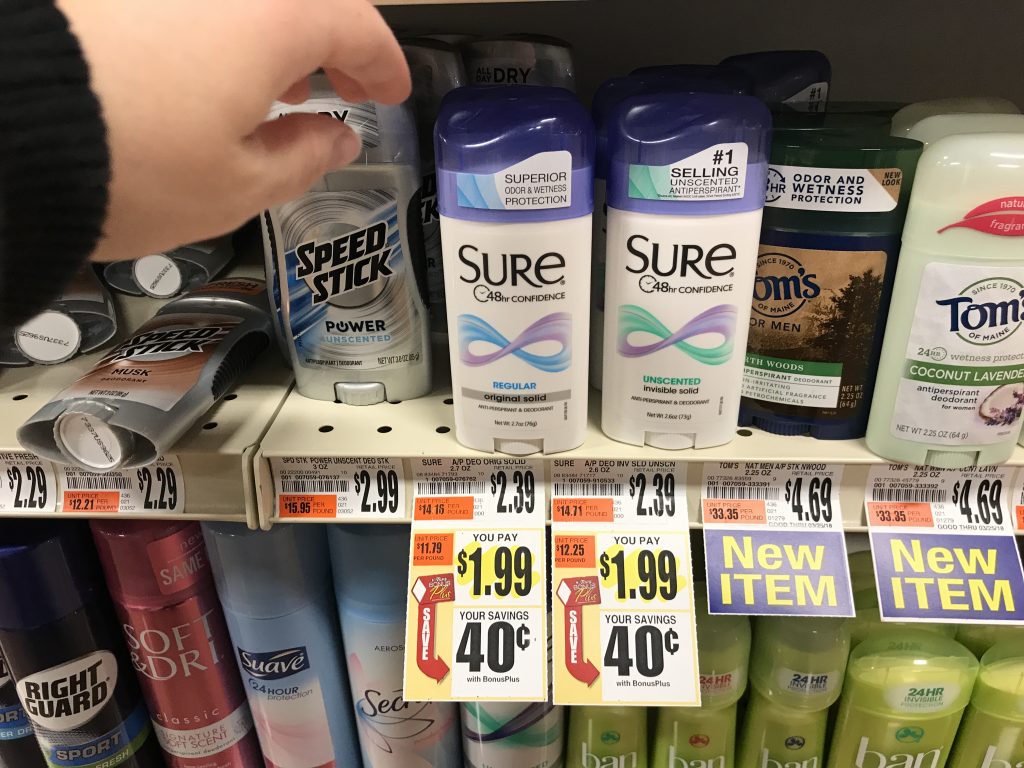 Sure Deodorant At Tops Markets (2)