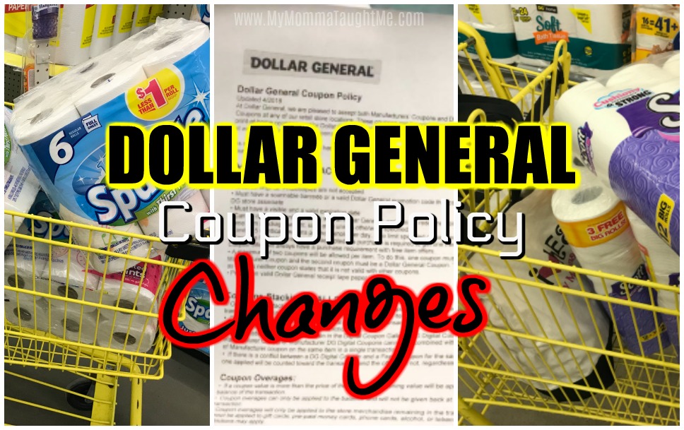 BIG Changes to Dollar General Coupon Policy April 2018