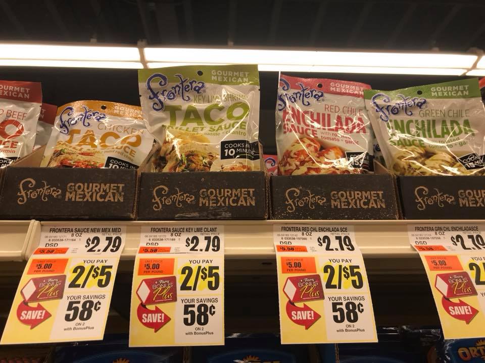 Frontera Gourmet Mexican Seasoning Sauce Only $1.50 at Tops 