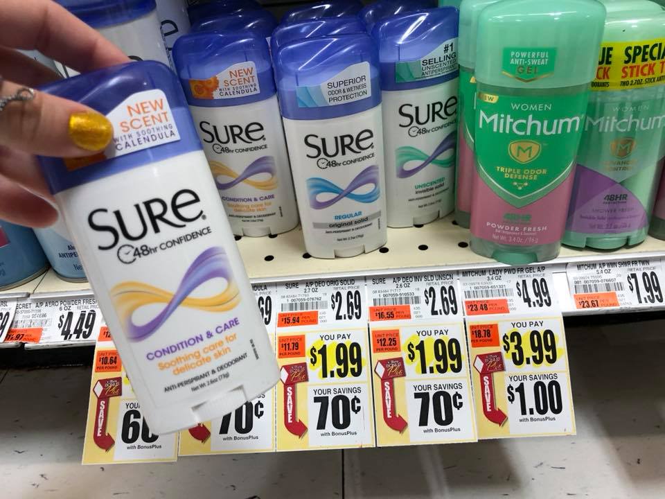 Sure Deodorant Sale