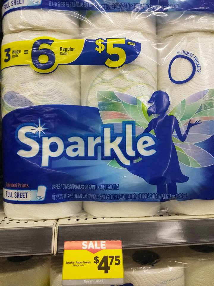 Sparkle Paper Towels 2 Dg