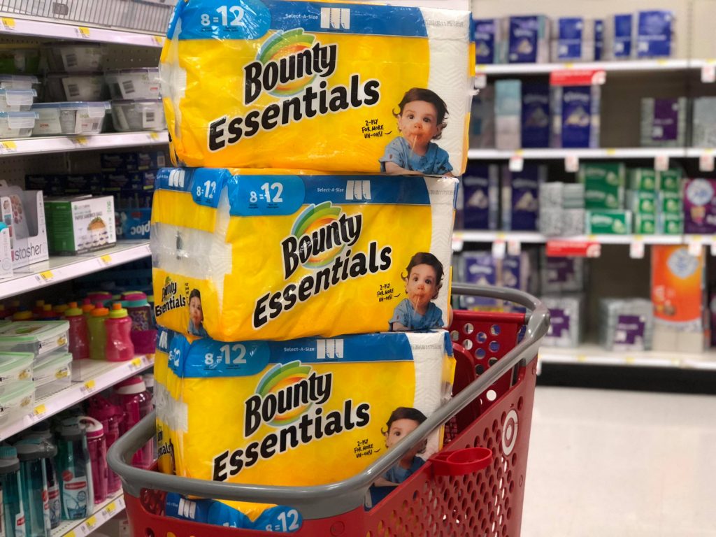 Bounty Paper Towels Target Cart