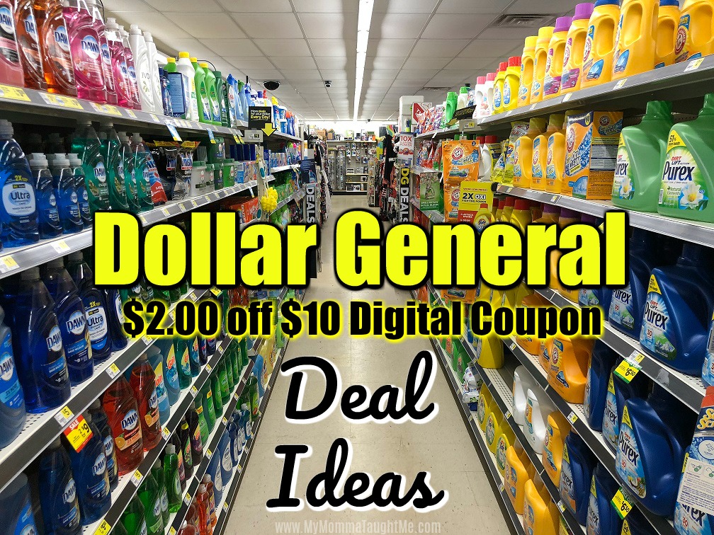 Dollar General $2 Off $10 Deal Ideas