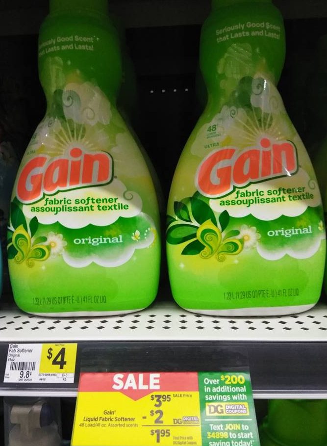 Gain Liquid Fabric Softener 2