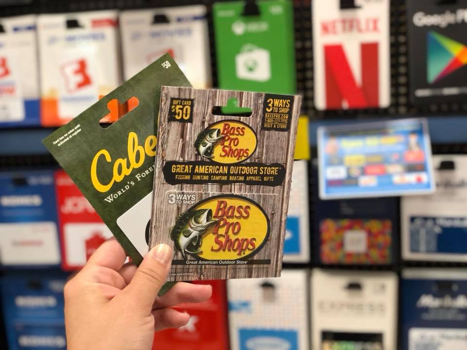 Save $10 off $50 Bass Pro, Cabela's or Regal Cinema Gift Cards at Tops Markets 
