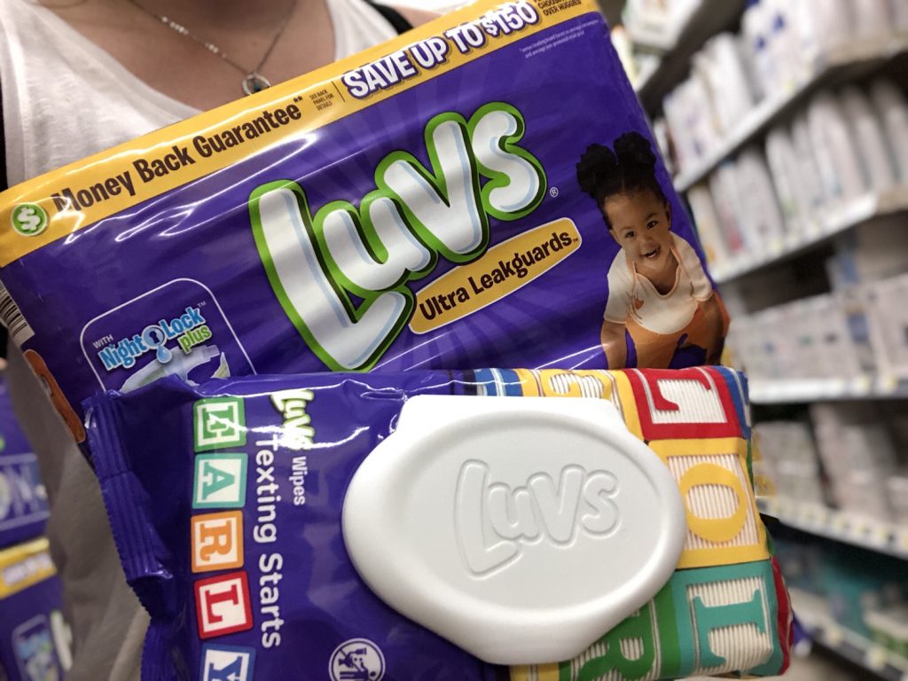Luvs diaper and wipes deal at dollar General