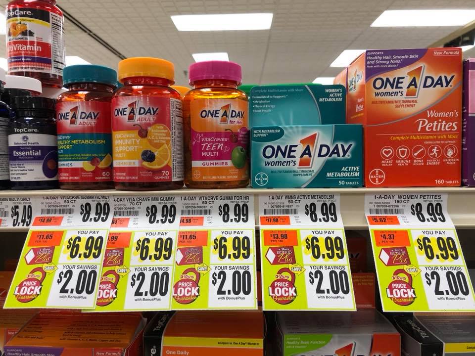 One A Day Vitamins Sale At Tops