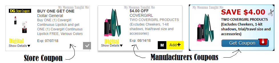 Covergirl Dollar Genreal Coupon Stack
