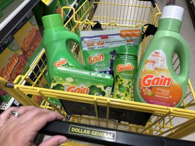 Gain Items Cart At Dollar General