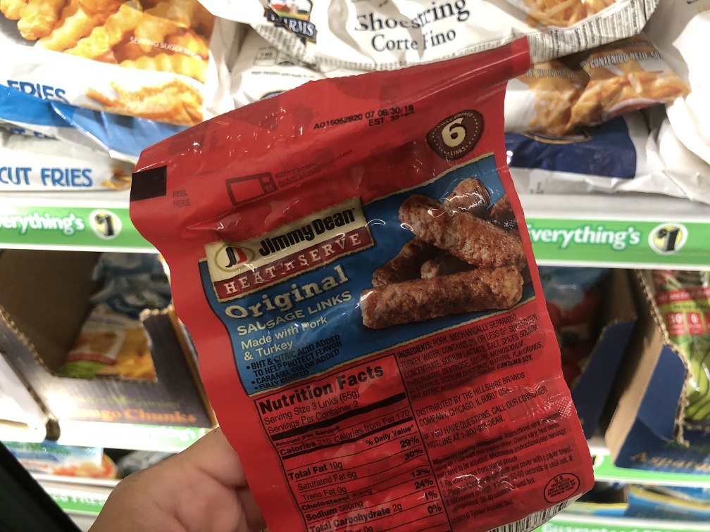 Jimmy Dean Frozen Sausages At Dollar Tree