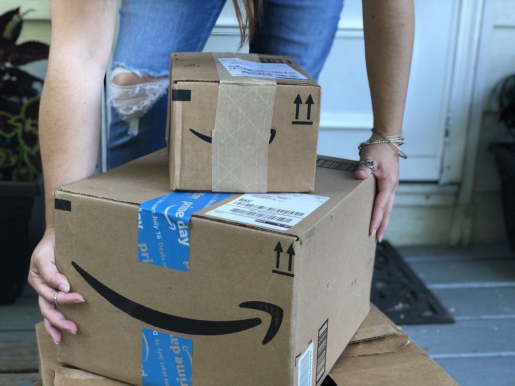 Prime Day Amazon Boxes Porch