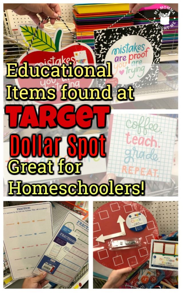 Educational Items Found At Target Dollar Spot Great For Homeschoolers