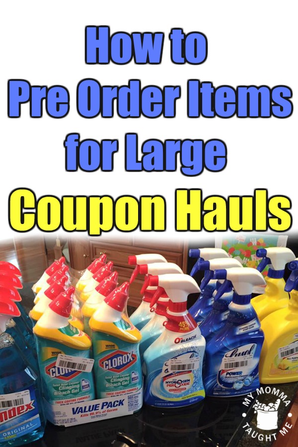 How To Pre Order Items For Large Coupon Hauls 2