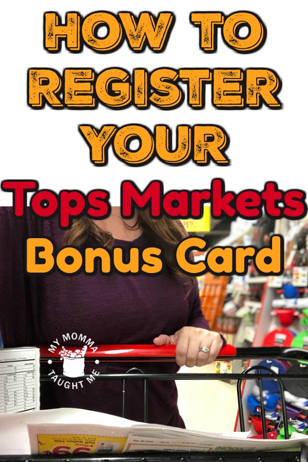 How To Register Your Tops Markets Bonus Card