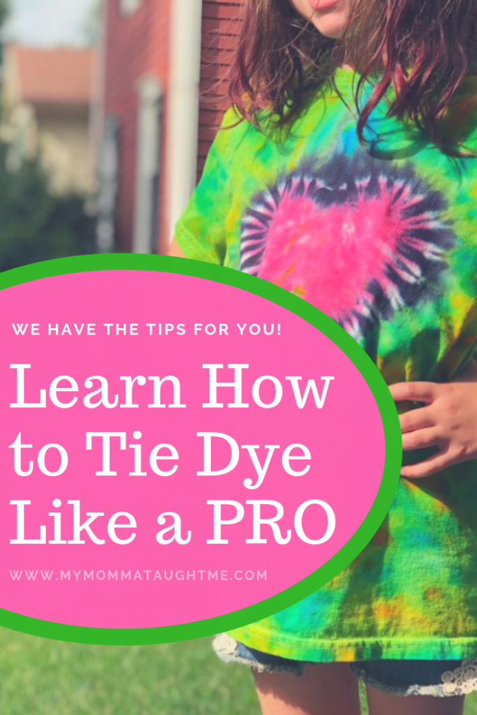 Learn How To Tie Dye Like A PRO