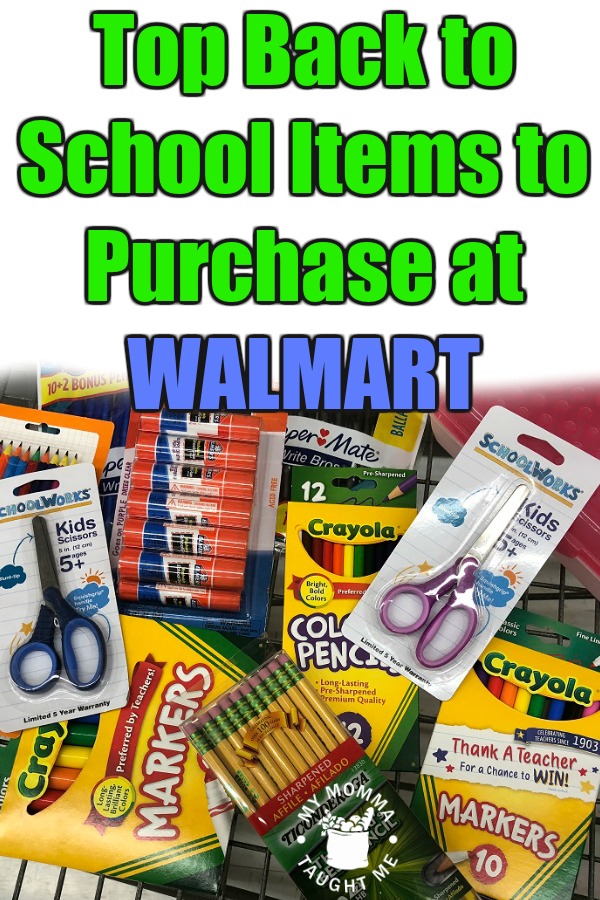 Top Back To School Items To Purchase At Walmart 2