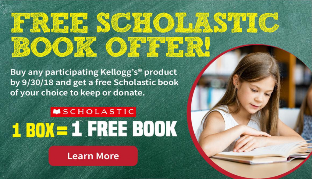 Free Scholastic Book With Kelloggs Purchases