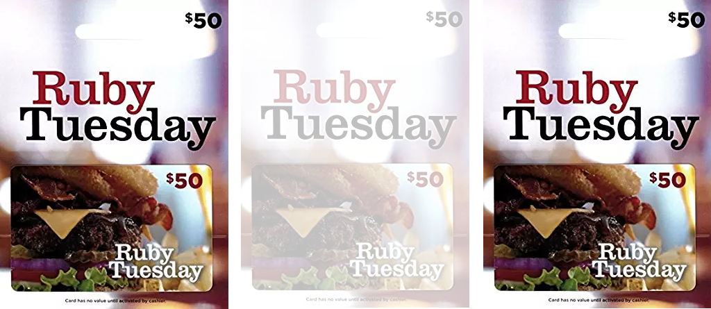 Ruby Tuesday Discount Gift Card