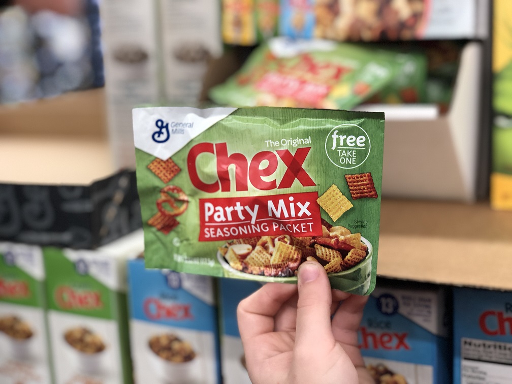 Free Chex Mix Party Flavor Packet At Walmart