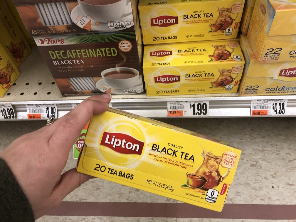 Lipton Black Tea At Tops Markets