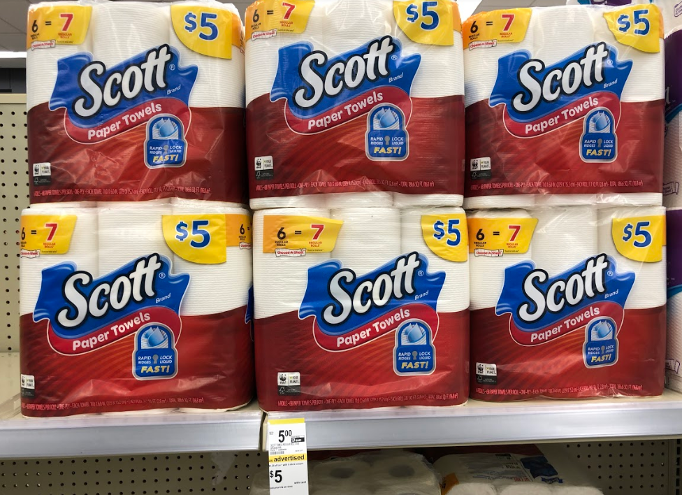 SCott Paper Towels Walgreens $5 Sale