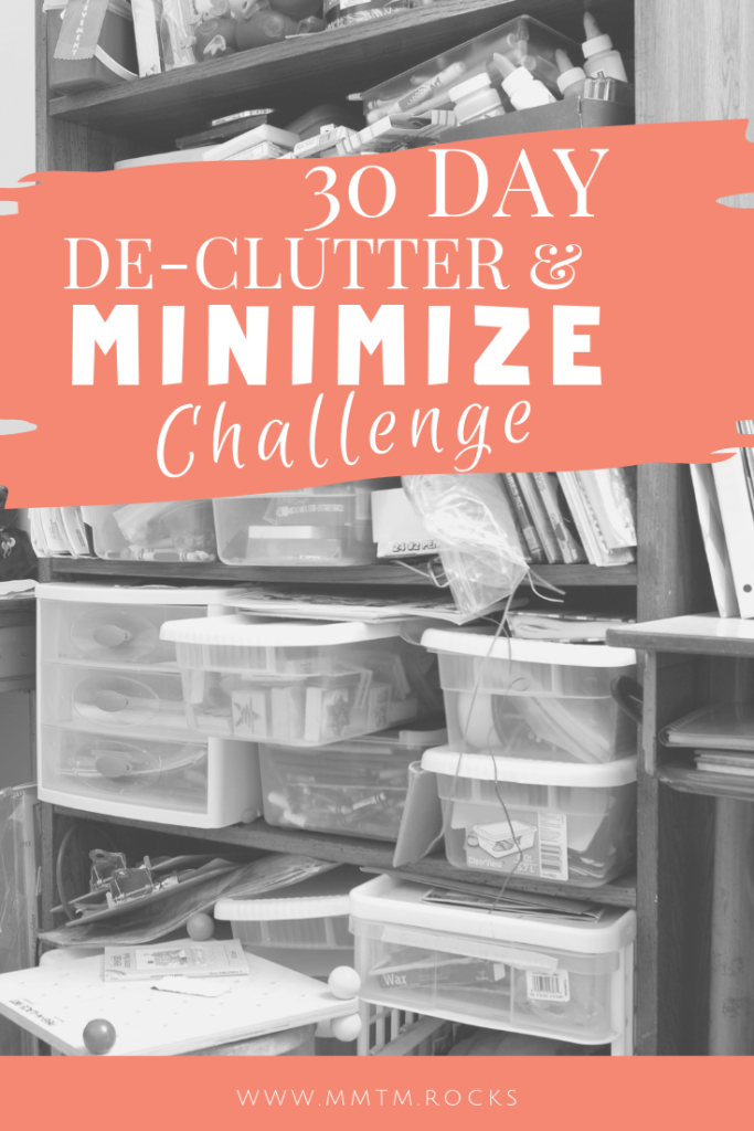 Take The 30 Day De Clutter & Minimize Challenge With FREE Printable!