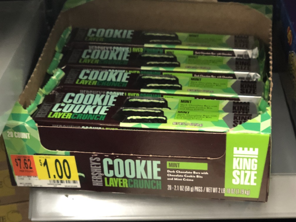 Hershey Cookie Layer Crunch Bars At Walmart