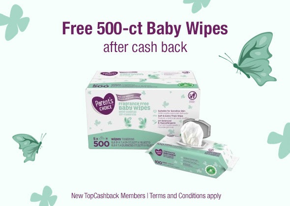 Parents Choice Free Wipes Offer