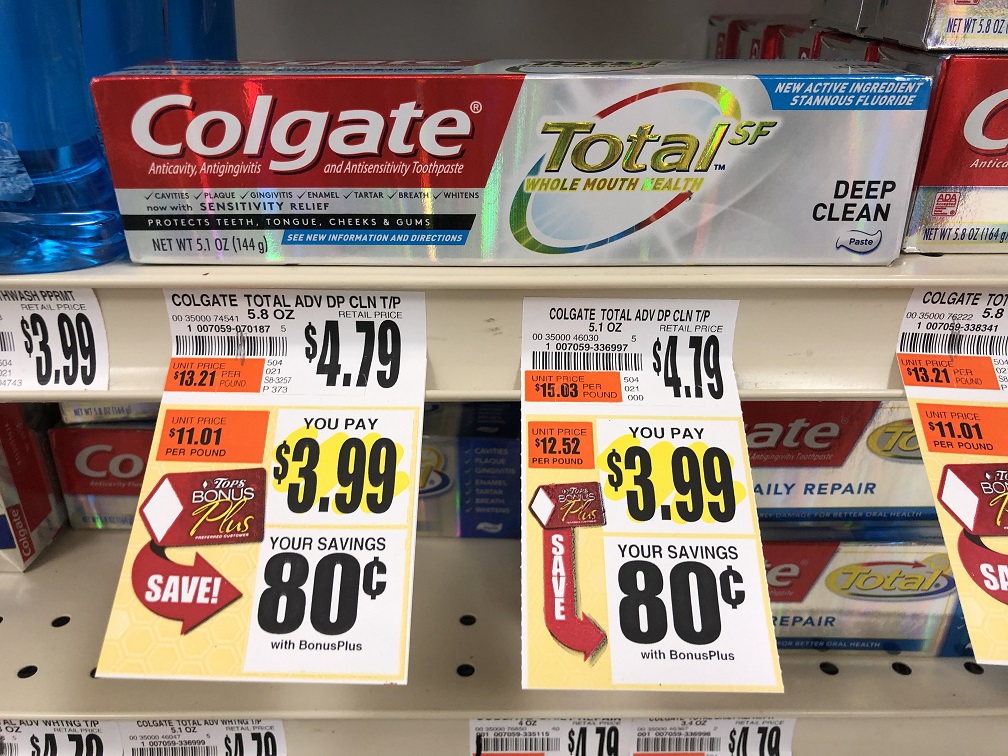 Colgate Toothpaste Sale At Tops