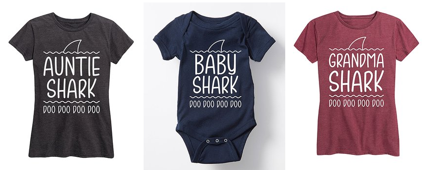 Baby Shark Shirts $9 99 And Up