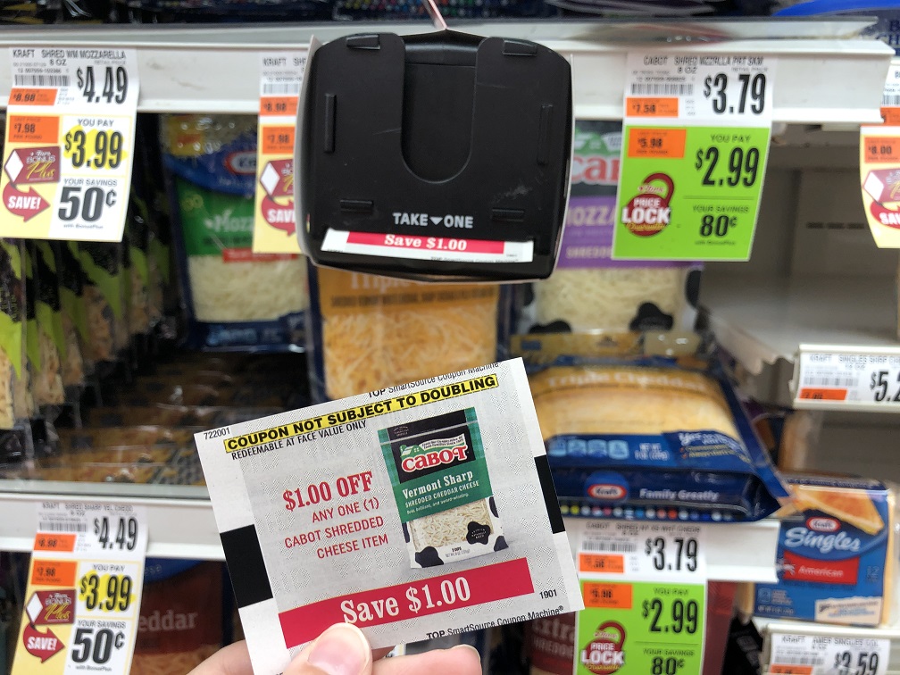 Cabot Cheese Blinkie Coupon At Tops