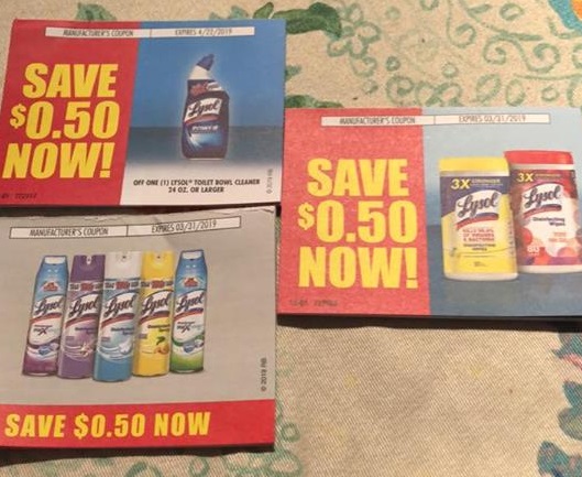 Lysol Tear Pad Coupons