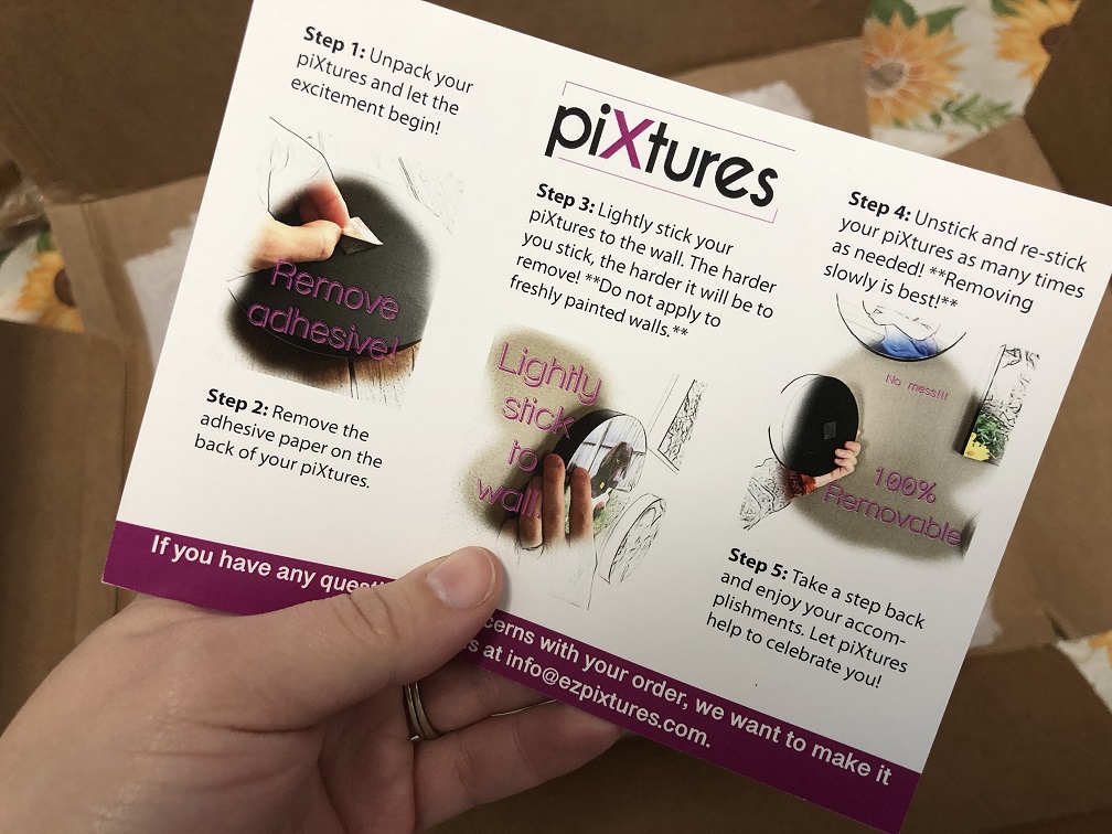 Pixtures Card Showing You How To Apply Photos To Wall