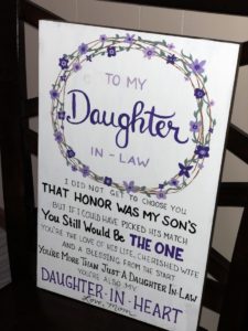 To My Daughter Wood Sign