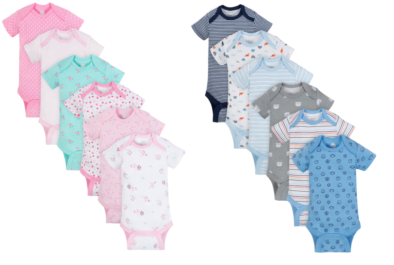 Baby Onesies 6 Pack Only $9 00