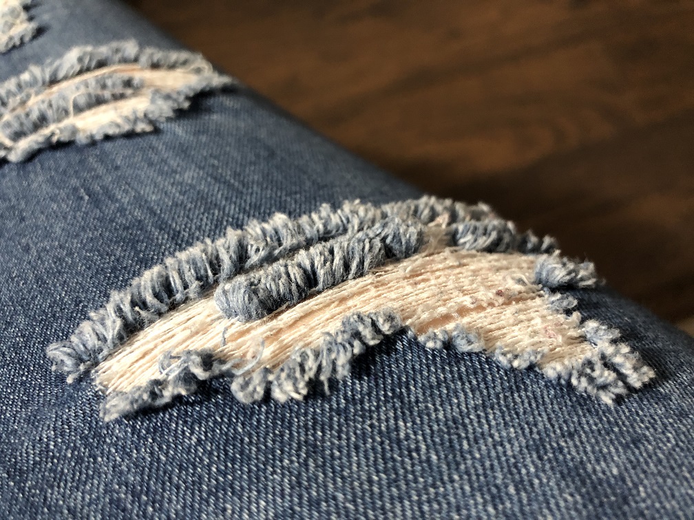 Close Up Of My Favorite Pair Of Comfy Stylish Jeans To Wear
